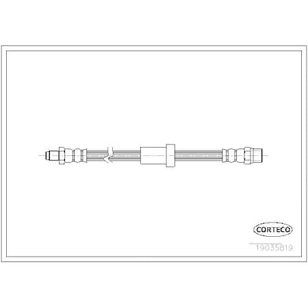 Corteco Brake Hose, 19035819 19035819